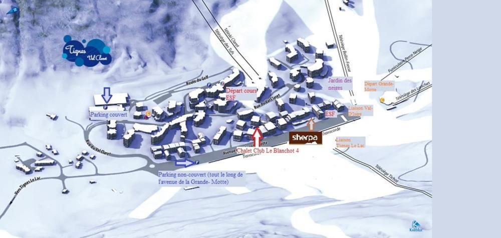 Studio 50 M Du Funiculaire Et Pistes ティニュ エクステリア 写真